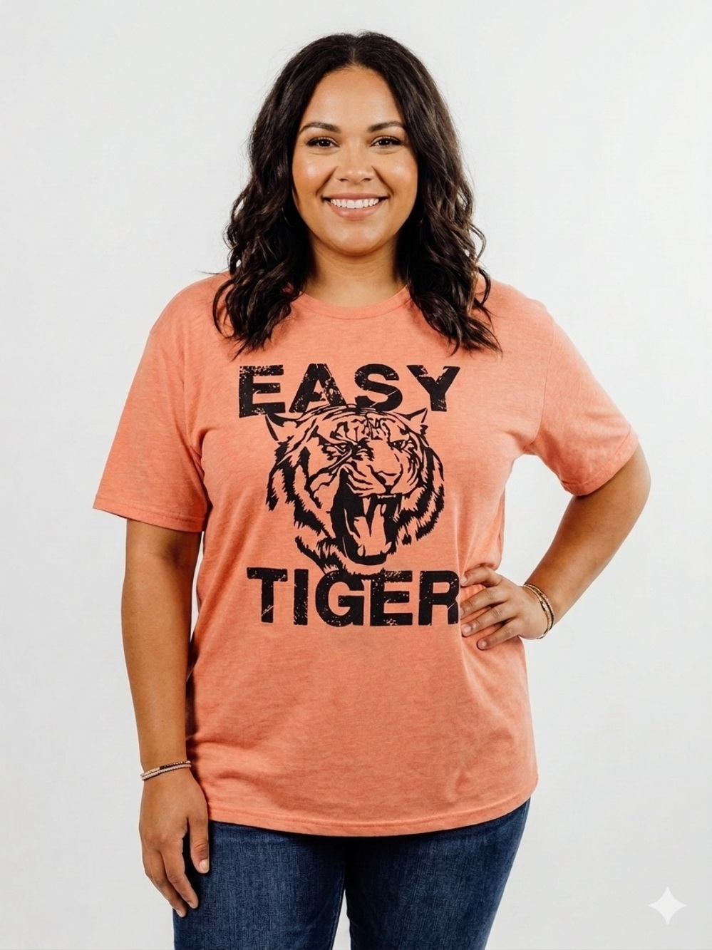 Easy Tiger Unisex Graphic Tee - Orange